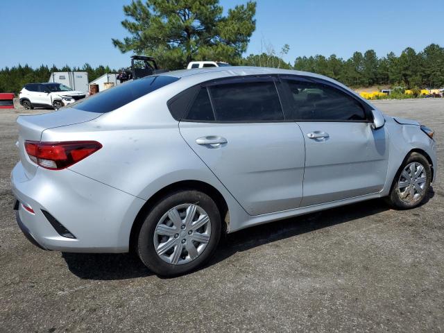 3KPA24AD1NE458569 - 2022 KIA RIO LX SILVER photo 3