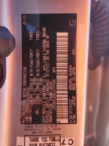 JTEBU5JR0L5797554 - 2020 TOYOTA 4RUNNER SR5/SR5 PREMIUM 银色 照片 13