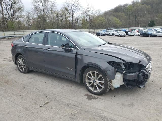 3FA6P0PU0JR280296 - 2018 FORD FUSION SE PHEV GRAY photo 4