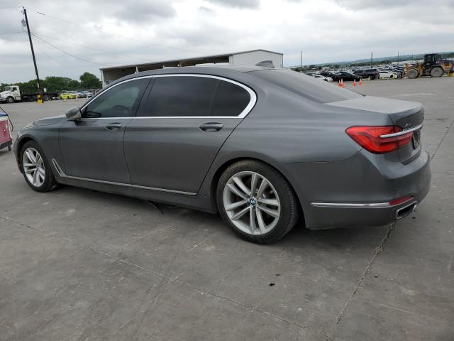 WBA7F2C52GG417599 - 2016 BMW 750I XDRIV XI GRAY photo 2