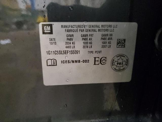 1G11C5SL5EF155091 - 2014 CHEVROLET MALIBU 1LT GRAY photo 13