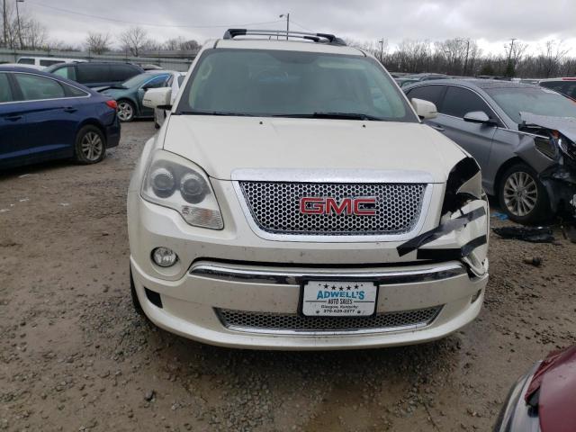 1GKKRTEDXBJ253226 - 2011 GMC ACADIA DENALI WHITE photo 5