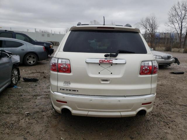 1GKKRTEDXBJ253226 - 2011 GMC ACADIA DENALI WHITE photo 6