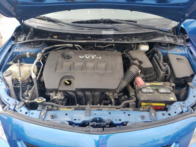 1NXBU4EE7AZ234179 - 2010 TOYOTA COROLLA BASE BLUE photo 11