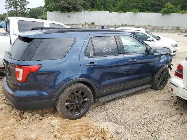 1FM5K7D89HGC03203 - 2017 FORD EXPLORER XLT BLUE photo 3