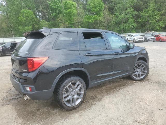 5FNYF8H52PB022643 - 2023 HONDA PASSPORT EXL Siyah fotoğraf 3