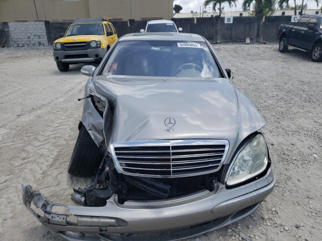 WDBNG83J14A393784 - 2004 MERCEDES-BENZ S 430 4MATIC GRAY photo 5