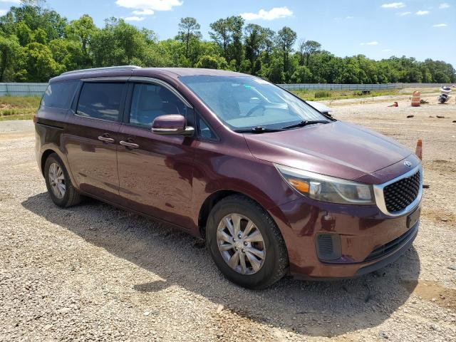 KNDMB5C14G6088717 - 2016 KIA SEDONA LX MAROON photo 4