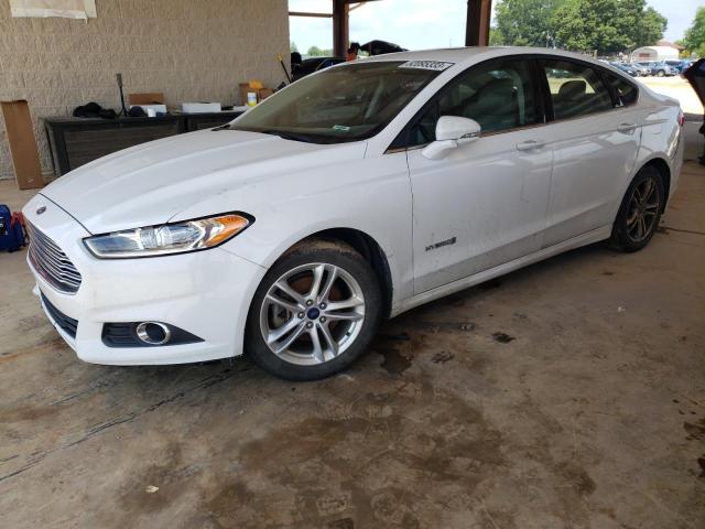 3FA6P0LU1FR125687 - 2015 FORD FUSION SE HYBRID WHITE photo 1