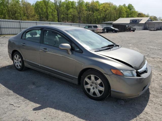 2HGFA16517H310598 - 2007 HONDA CIVIC LX GRAY photo 4