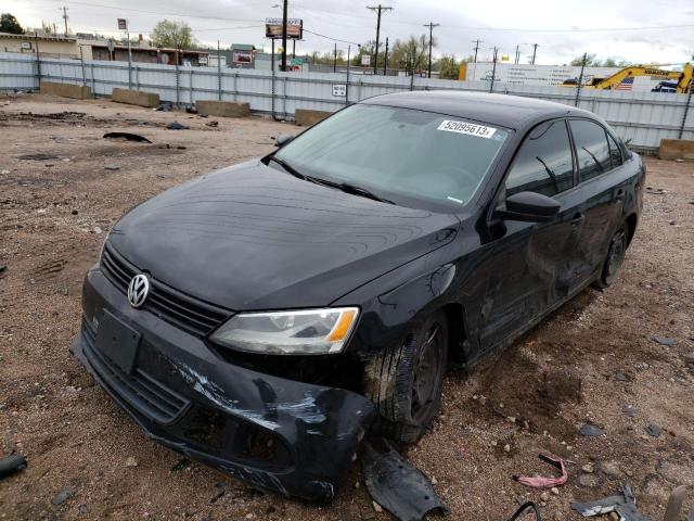 3VW2K7AJ1CM050018 - 2012 VOLKSWAGEN JETTA BASE 黑色 照片 1