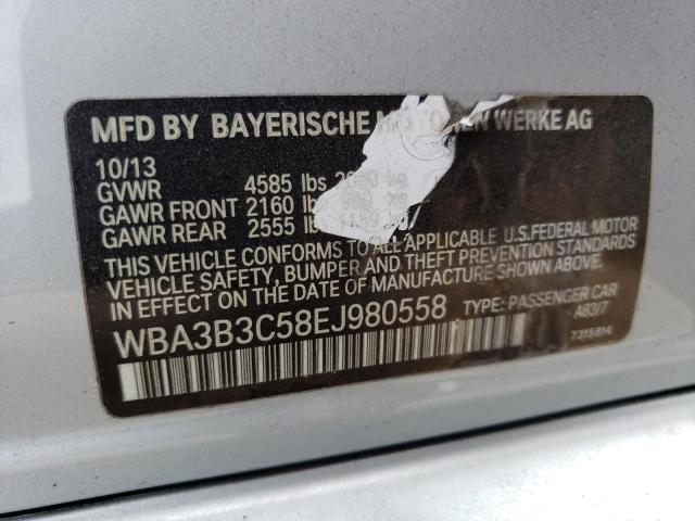 WBA3B3C58EJ980558 - 2014 BMW 328 XI SILVER photo 12