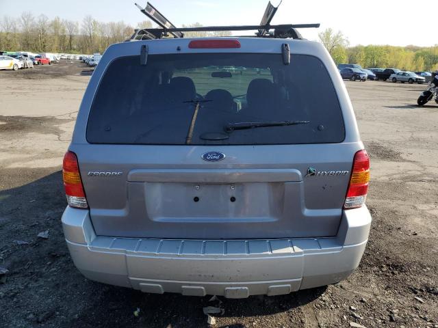 1FMCU59HX7KB98636 - 2007 FORD ESCAPE HEV SILVER photo 6