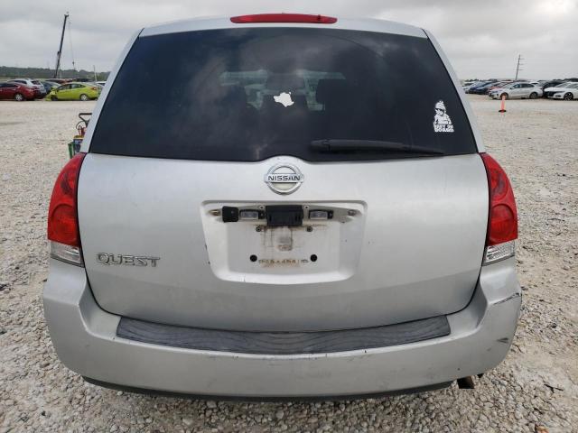 5N1BV28U77N135515 - 2007 NISSAN QUEST S SILVER photo 6