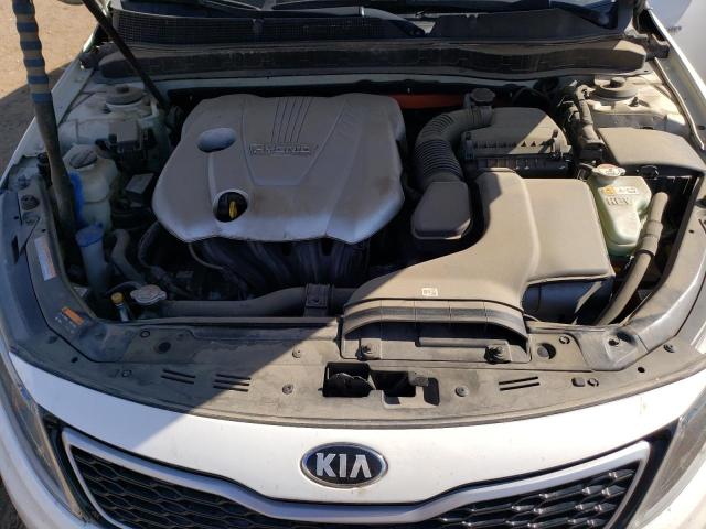 KNAGM4AD5D5050085 - 2013 KIA OPTIMA HYBRID WHITE photo 11