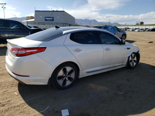 KNAGM4AD5D5050085 - 2013 KIA OPTIMA HYBRID WHITE photo 3