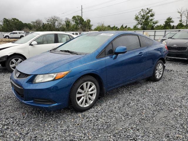 2HGFG3B9XCH518282 - 2012 HONDA CIVIC EXL BLUE photo 1