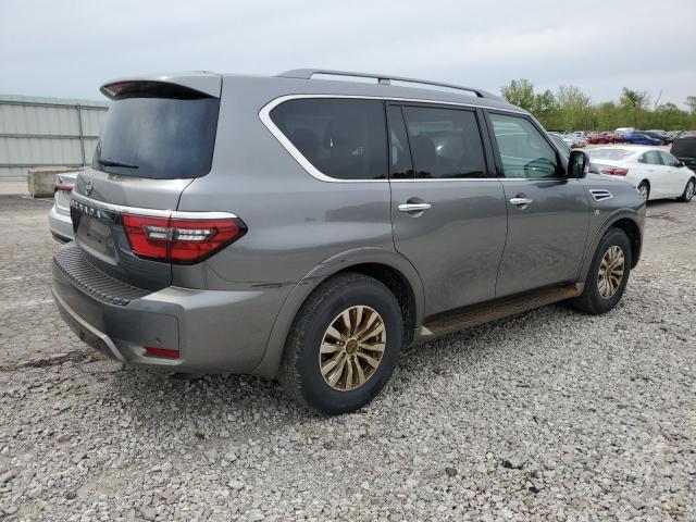 JN8AY2AD2N9678377 - 2022 NISSAN ARMADA S GRAY photo 3