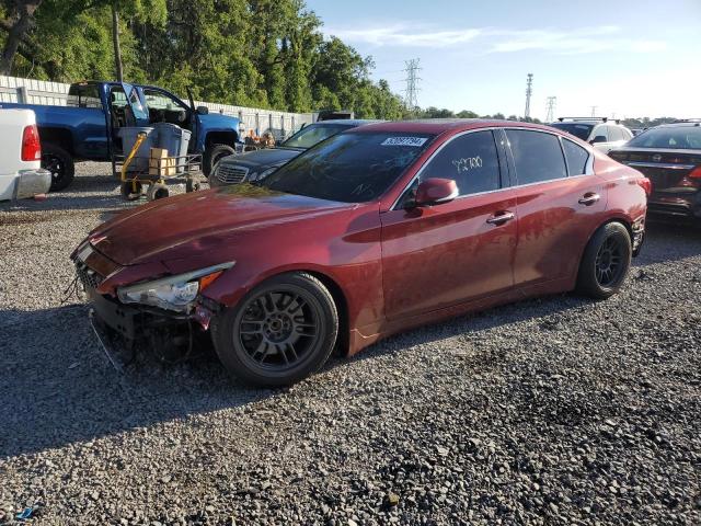 JN1BV7AP1FM339143 - 2015 INFINITI Q50 BASE RED photo 1