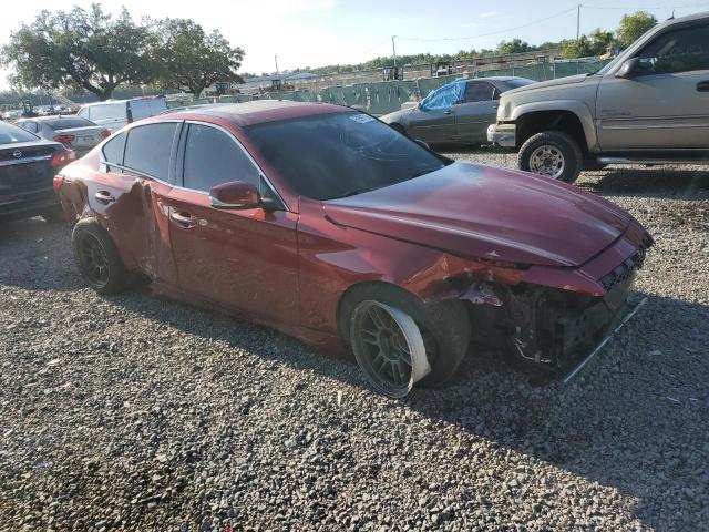 JN1BV7AP1FM339143 - 2015 INFINITI Q50 BASE RED photo 4