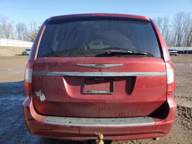 2C4RC1CG5DR558709 - 2013 CHRYSLER TOWN & COU TOURING L RED photo 6