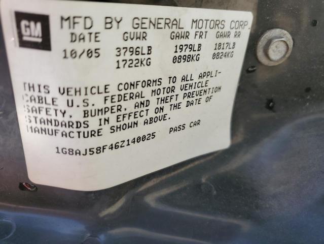 1G8AJ58F46Z140025 - 2006 SATURN ION LEVEL 2 GREEN photo 12