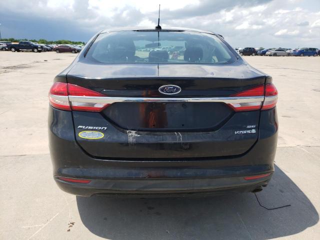 3FA6P0LU2HR217989 - 2017 FORD FUSION SE HYBRID BLACK photo 6