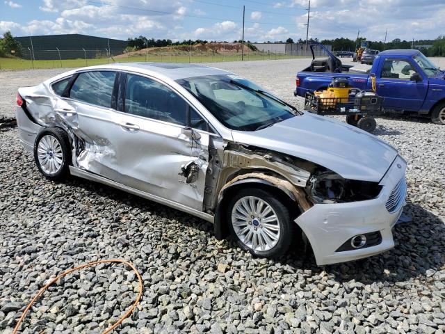 3FA6P0LU0ER265079 - 2014 FORD FUSION SE HYBRID SILVER photo 4