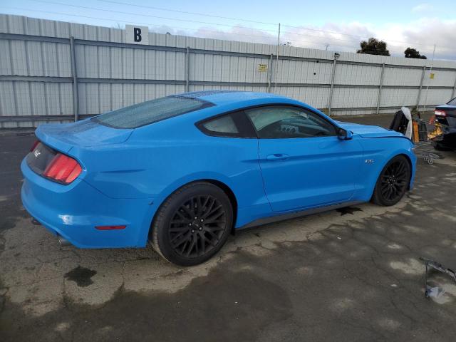 1FA6P8CF8H5291744 - 2017 FORD MUSTANG GT BLUE photo 3