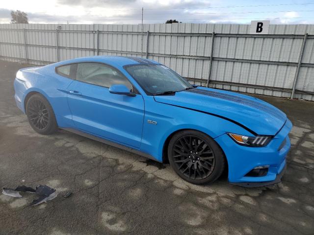 1FA6P8CF8H5291744 - 2017 FORD MUSTANG GT BLUE photo 4