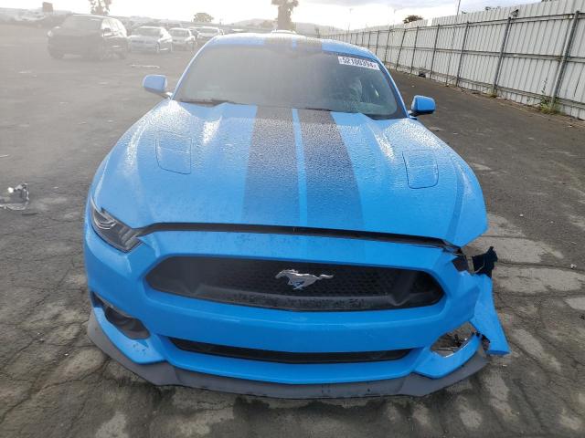 1FA6P8CF8H5291744 - 2017 FORD MUSTANG GT BLUE photo 5