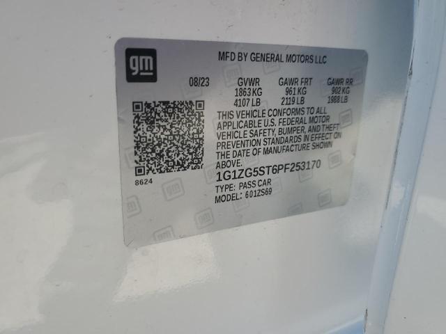 1G1ZG5ST6PF253170 - 2023 CHEVROLET MALIBU RS 白色 照片 12