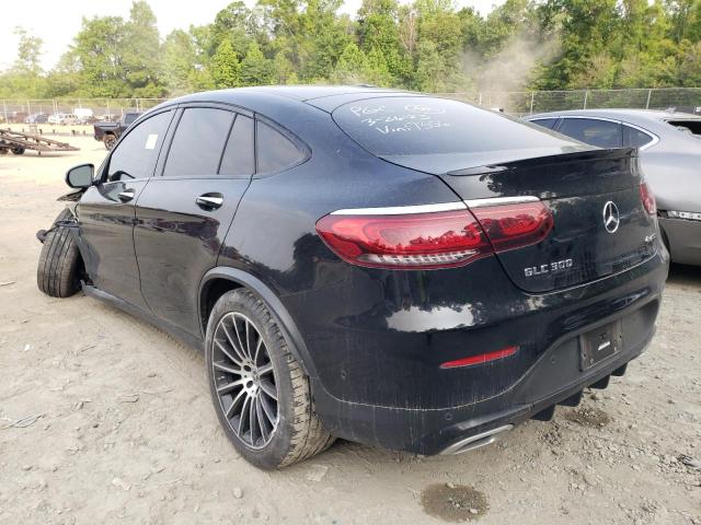 W1N0J8EB4LF857356 - 2020 MERCEDES-BENZ GLC COUPE 300 4MATIC BLACK photo 2