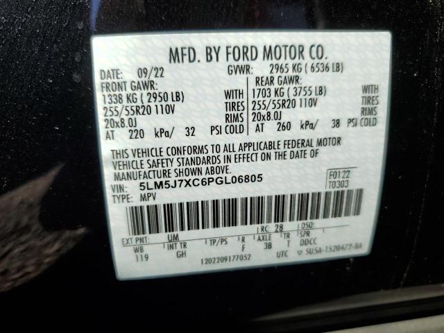 5LM5J7XC6PGL06805 - 2023 LINCOLN AVIATOR RESERVE BLACK photo 13