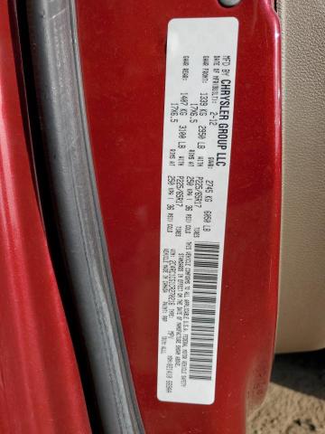 2C4RC1CG1CR270216 - 2012 CHRYSLER TOWN & COU TOURING L RED photo 14