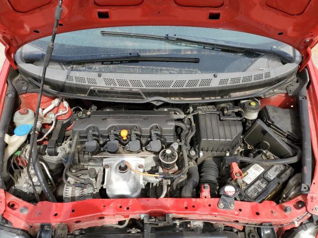 2HGFG12899H505799 - 2009 HONDA CIVIC EX RED photo 11