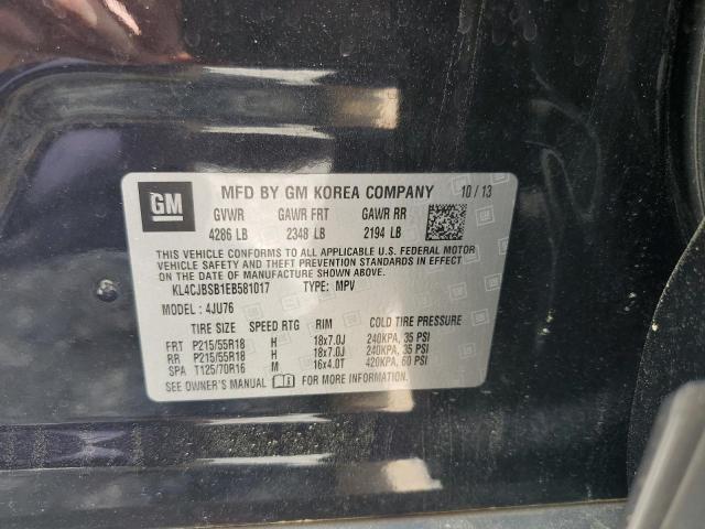 KL4CJBSB1EB581017 - 2014 BUICK ENCORE CONVENIENCE 黑色 照片 14