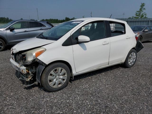 VNKKTUD35EA001424 - 2014 TOYOTA YARIS WHITE photo 1