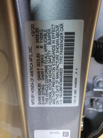 19UUB6F47MA006825 - 2021 ACURA TLX TECHNOLOGY SILVER photo 12
