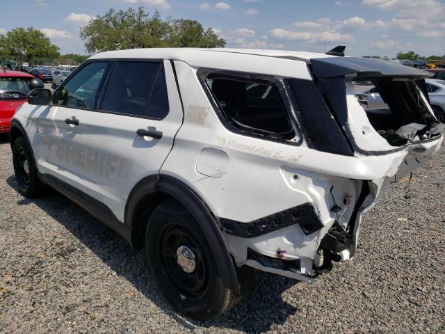1FM5K8AW1LGA84452 - 2020 FORD EXPLORER POLICE INTERCEPTOR WHITE photo 2