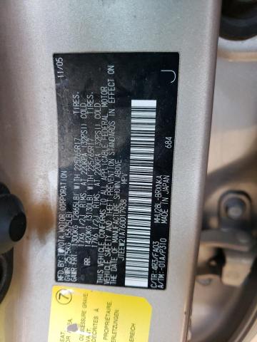 JTEEW21A760017938 - 2006 TOYOTA HIGHLANDER HYBRID GOLD photo 13