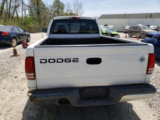 1B7GL42X22S513894 - 2002 DODGE DAKOTA SLT WHITE photo 6