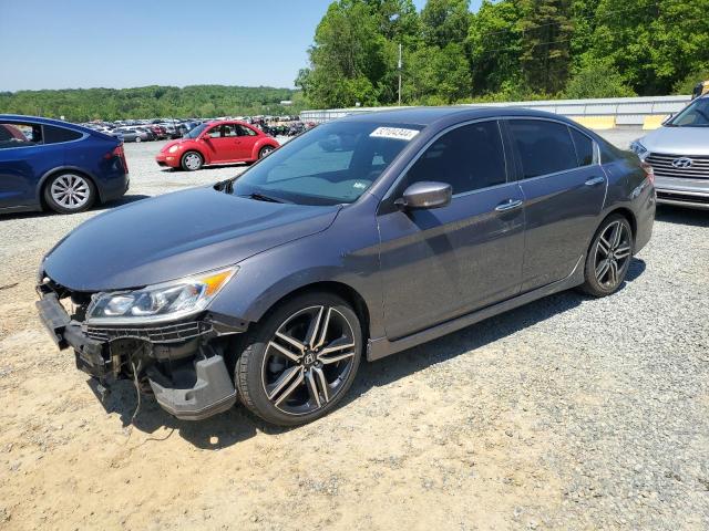 1HGCR2F19HA260127 - 2017 HONDA ACCORD SPORT SPECIAL EDITION GRAY photo 1