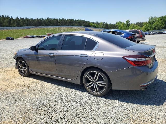 1HGCR2F19HA260127 - 2017 HONDA ACCORD SPORT SPECIAL EDITION GRAY photo 2