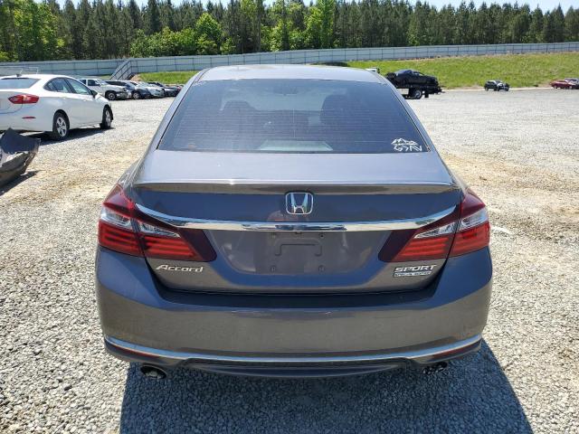 1HGCR2F19HA260127 - 2017 HONDA ACCORD SPORT SPECIAL EDITION GRAY photo 6