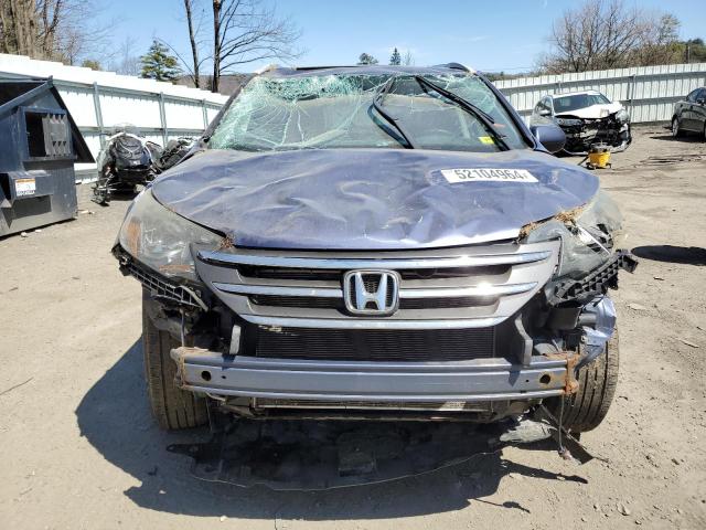 2HKRM4H72DH636044 - 2013 HONDA CR-V EXL BLUE photo 5