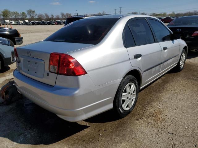 1HGES16365L020896 - 2005 HONDA CIVIC DX VP SILVER photo 3