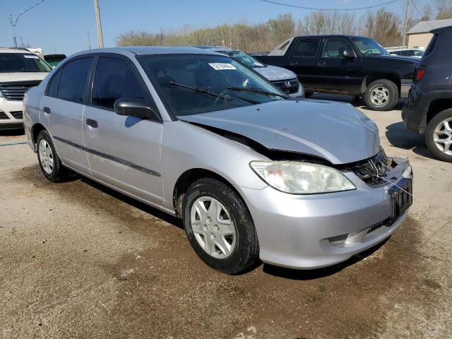 1HGES16365L020896 - 2005 HONDA CIVIC DX VP SILVER photo 4