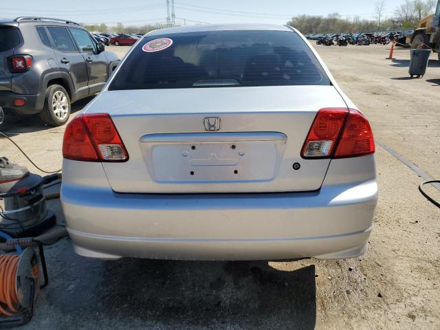 1HGES16365L020896 - 2005 HONDA CIVIC DX VP SILVER photo 6