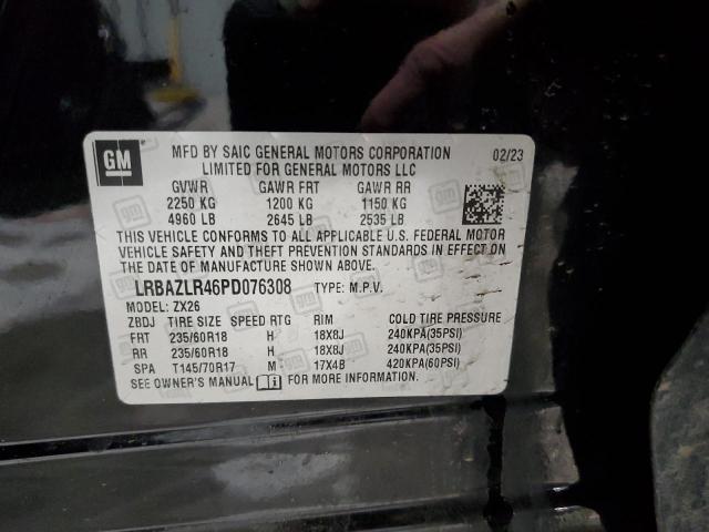 LRBAZLR46PD076308 - 2023 BUICK ENVISION PREFERRED BLACK photo 14